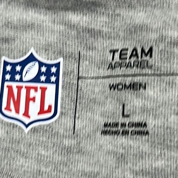 NFL LA Rams Sunday Football Women’s Short Sleeve Heather Gray T-Shirt- Large - Picture 14 of 16